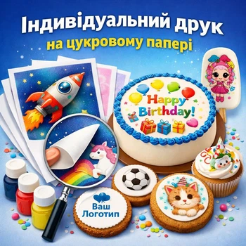 Индивидуальная печать сахарной съедобной картинки (s0003)
