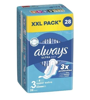 Прокладки гигиенические женские ALWAYS Ultra Day&Night Quatro ультратонкие ароматизированные 28 шт.