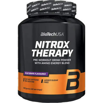 Предтренировочный Комплекс с ААКГ и ВСАА Nitrox Therapy - 680 г Виноград (5999076203734)