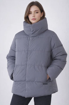 Куртка жіноча TRUSSARDI JEANS (52S00741-1T004085-E284-G/24-25) Сірий 54