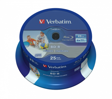 Verbatim BD-R 25 GB 6x DataLife Printable 25 шт (23942438113)