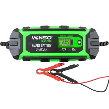 Зарядний пристрій АКБ Winso Pro 12В 200А·год 10А з LCD-екраном