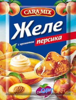 Желе фруктовое CARAMIX со вкусом персика 80г
