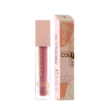 Помада для губ матова Neverti MATTE COUTURE LIQUID (NP804), 106 Chiffon Темно-рожева