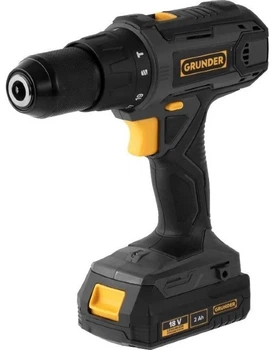 Дриль-шуруповерт Grunder акумуляторний ударний CD-L1318 18 В 2x2 А/год (4772013276845)