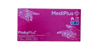 Рукавички нітрилові MediPlus PinkyPlus 3,7 г M Темно-Рожеві 100 шт (00-00000373)