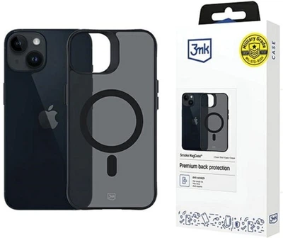 Etui 3MK Smoke MagCase do Apple iPhone 13/14 Black (5903108563697)