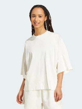 Футболка хлопковая женская Adidas ALL SZN Soft Lux Loose Sportswear JV9888 XS Off White (4068808551069)