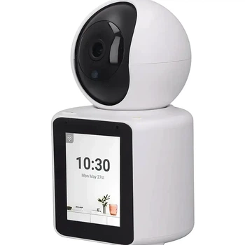 IP камера видеонаблюдения Wi-Fi C31 поворотная с экраном, датчиком движения, ночным видением и двусторонней связью белая Full HD