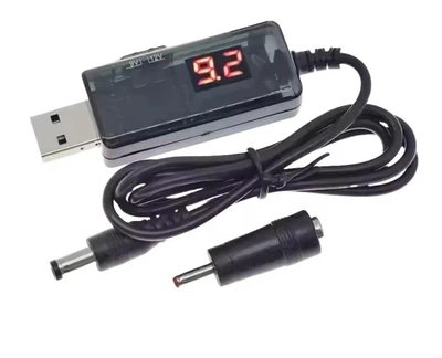 Кабель для роутера підвищення напруги USB на 5V, 9 V або 12 V В DC перехідник адаптер від павербанка