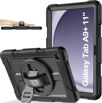 Протиударний чохол з підставкою 360° для Samsung Galaxy Tab A9+ Plus 5G SM-X216 / Wi-Fi SM-X210 11" (Чорний)