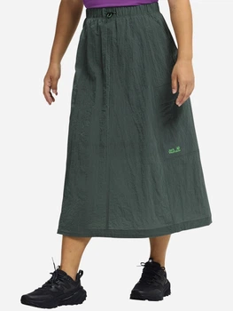 Юбка миди летняя женская Jack Wolfskin Find The Wild Skirt W A65934-E0271 S Зеленая (4064886679022)