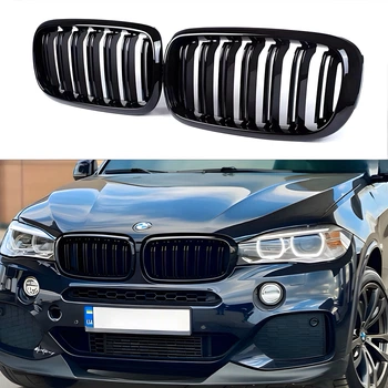 Решетка радиатора ноздри стиль X5M X6M BMW X5 F15 / F16 2013-2018 2шт. для BMW X5 F15 2014-2018 (8484)