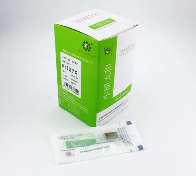 Голки Zhongyan Taihe для акупунктури та рефлексотерапії Zhongyan Taihe 0,16*7 мм. Набір 500 голок