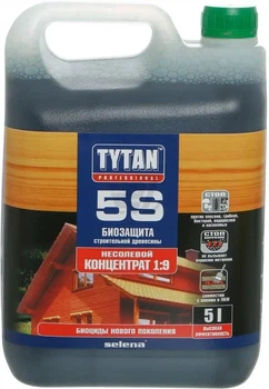 Tytan 5S Біозахист для дерева (антисептик) Титан 5С, 5л