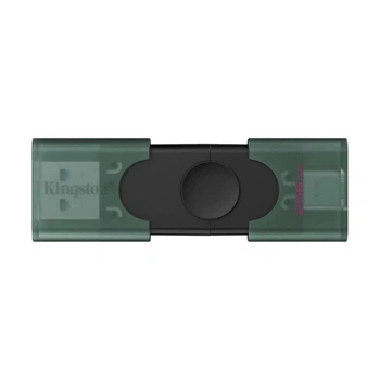 Флеш-накопичувач Kingston 256GB DataTraveler DuoG2 USB-A + USB-C 3.2 Gen 1 Чорний/Зелений