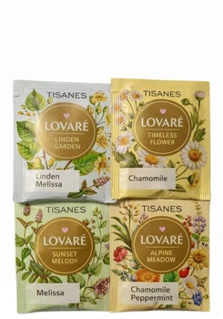 Чай Lovare Assorted Tisanes Трав'яни Асорті в пакетиках 50 шт*2 г (59948)