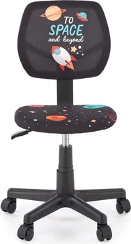 Дитяче крісло для письмового столу Halmar BINGO Чорне (5905248134836)