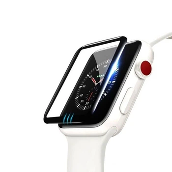 Защитное стекло Apple Watch 40, Full Cover, 5D, Черный - 282692