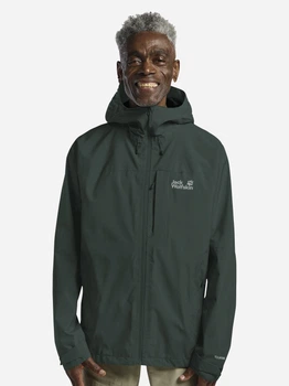 Спортивна вітрівка чоловіча Jack Wolfskin Tempest 2L A63900-E0271 M Зелена (4064886698016)