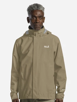 Спортивная ветровка мужская Jack Wolfskin Trailtime 2L A63903-A0082 M Бежевая (4064886700436)