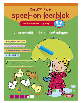 Zeszyt przygotowawczy do ćwiczeń z liczenia Deltas Zabawa i nauka (9789044742374)