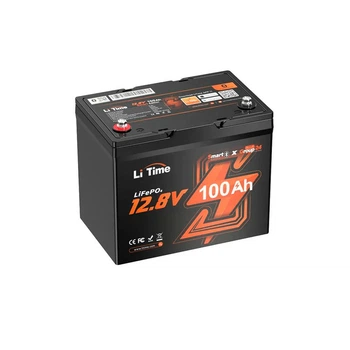 Аккумуляторная батарея литий-железо-фосфатная с Bluetooth 12.8В 100А*ч LiFePO4 LiTime Group24 L12V100-100-GROUP24-BT-4-A70 (44-00513)