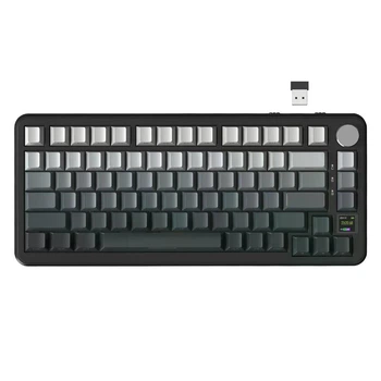 Механічна бездротова (Bluetooth + 2,4G) клавіатура з HOT SWAP Attack SHARK X85PRO, 82 Key, RGB, Win/Mac OS, УКР/АНГЛ, Moonlight/СІРА (X85PM)