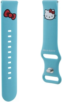 Pasek Hello Kitty Silicone Kitty Head 20 mm Sky Blue (3666339212001)