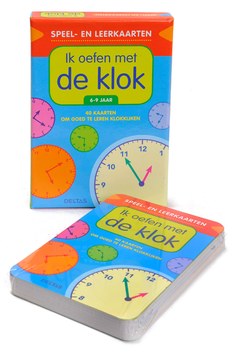 Karty do nauki Deltas Ćwiczę zegar przez zabawę (9789044741568)