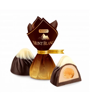 Цукерки Монблан з цілим лісовим горіхом 1кг Roshen