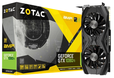 Видеокарта GeForce GTX 1080 Ti 11GB ZOTAC AMP Edition (ZT-P10810D-10P) Б/У