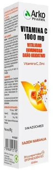 Вітаміни Arkopharma Vitamin C 1000 mg + Zinc 20 таблеток (3578836127132)