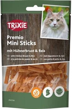 Ласощі для котів Trixie 42708 Premio Mini Sticks курка/рис 50 г (4011905427089)