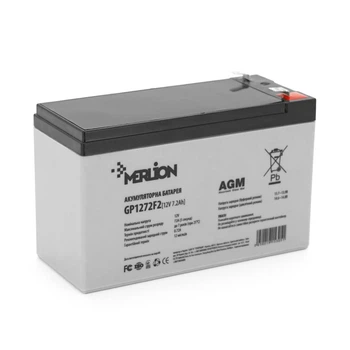 Свинцево-кислотна акумуляторна батарея MERLION GP1272F2B 7.2А•г 12В