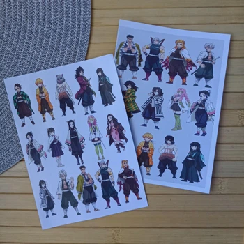 Стикерпак Клинок рассекающий демонов Kimetsu no Yaiba А5 набір 2 шт код 25866