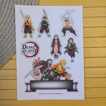 Стикерпак Клинок рассекающий демонов Kimetsu no Yaiba Клинок який знищує демонів А5 код 25858