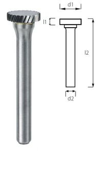 Борфреза дисковая PROFITOOL - 12х2,6х48х6 мм (A122.66-2)