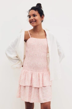 Сукня H&M 1281925 140см рожевий квіти