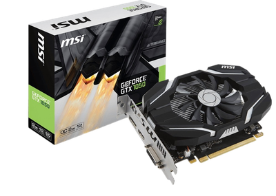 Відеокарта GeForce GTX 1050 2GB MSI OC (GTX 1050 2G OC) Б/В