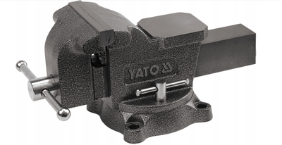 Чугунные поворотные слесарные тиски YATO 150 мм.