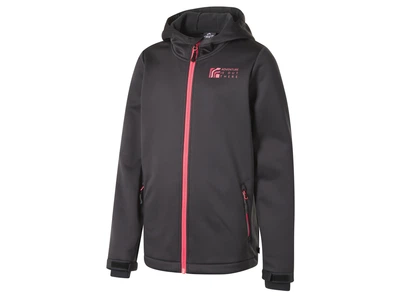 Куртка Softshell (софтшел) водоотталкивающая и ветрозащитная для девочки Crivit BIONIC-FINISH® ECO 445136 146-152 см (10-12 years) графитовый