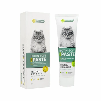 Еко паста ''Для здорової шкіри та шерсті у котів'' (100 г) VITOMAX