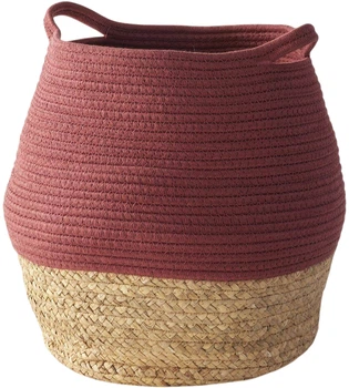 Kosz na zabawki La Factory Paon bordowy 30 cm (3574641612566)