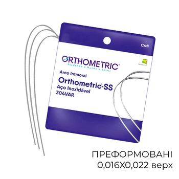 Дуга ORTHOMETRIC SS стальна 0,016X0,022 верх