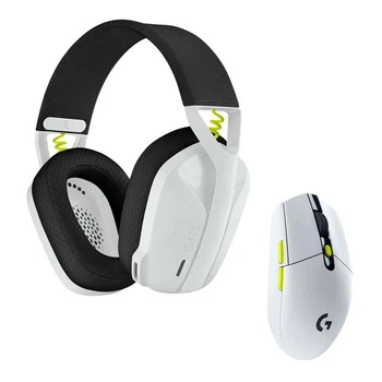 Наушники + мышь Logitech G435SE + G305SE беспроводной игровой комплект Black/White/Lime