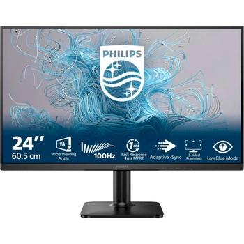 Монітор 23.8" Philips 24E2N1100LB/00 VA 1920x1080 100 Гц 250 кд/м² Black