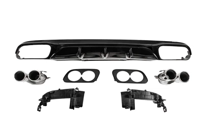 Задний диффузор с насадками E53-Design (для AMG/AMG-Line) для Mercedes E-сlass W213 2016-2023 гг