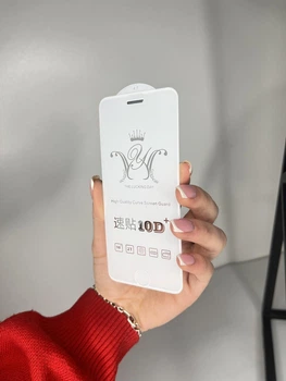 Защитное стекло 10D с сеткой динамика (Anti-Dust) для Apple iPhone 6 / 7 / 8 (White)