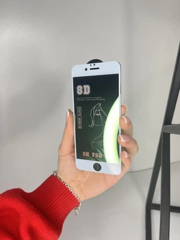 Зеркальное защитное стекло для Apple iPhone 6 / 6s (Green/White, Олеофобное)